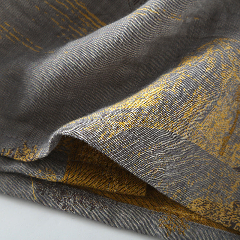 Pure Cotton Breathable Retro Kimono Bathrobe - image 8