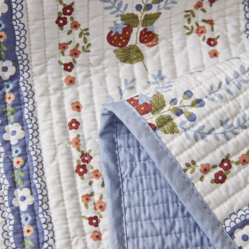 Pure Cotton Fresh Floral Quilted Bedding - image 4