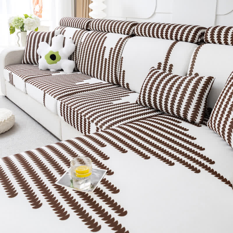 Sectional Modern Geometric Sofa Cover - image 8