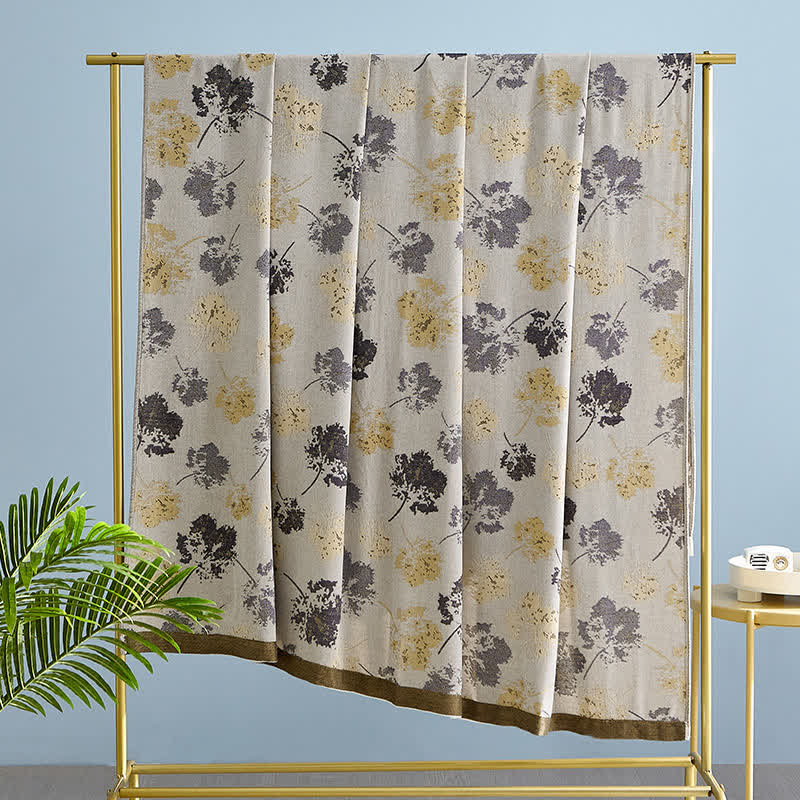 Bamboo Fiber Elegant Leaf Soft Blanket - image 3