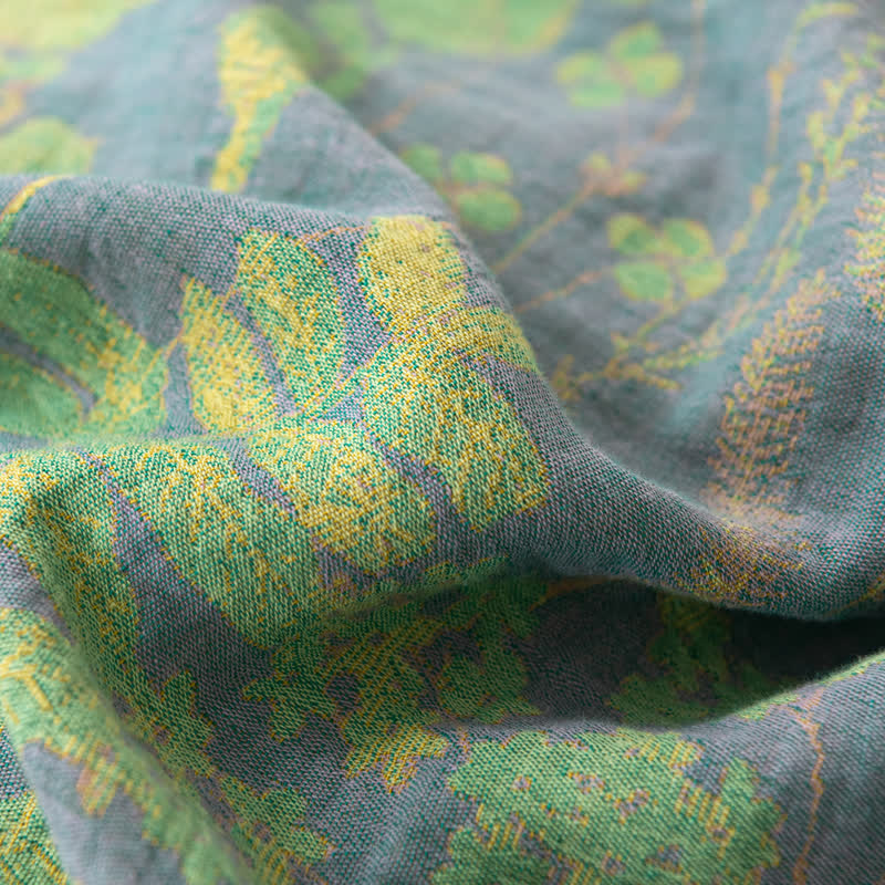 Lotus Pond Cotton Gauze Button Bedding Set (4PCS) - image 6