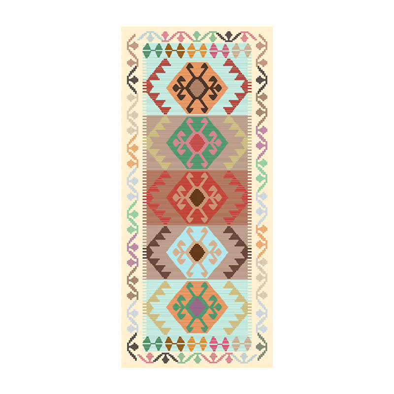Anti-slip Afghan Kilim Bedroom Runner Rug - image 1