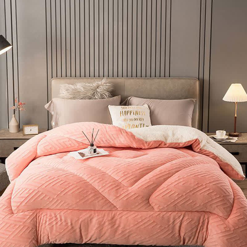 Thick Sherpa Winter Blanket with Quilt Core - image 38