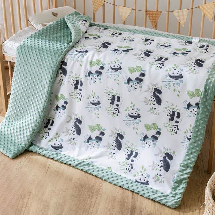 Cute Panda Soft Warm Baby Quilt - 43"W x 55"L - image 0