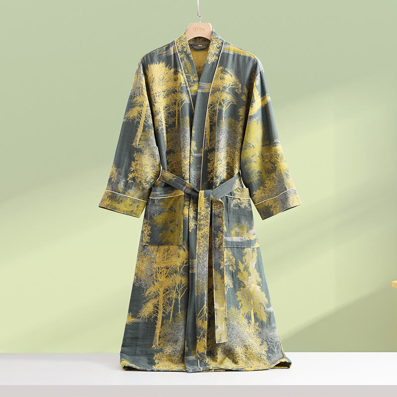 double layered dressing gown Buy Summer Breeze Turkish Cotton Gauze Robe, Double Layered Muslin Bathrobe, Unisex Lightweight , Perfect for Dressing Gown, Gift Robe, Online in India