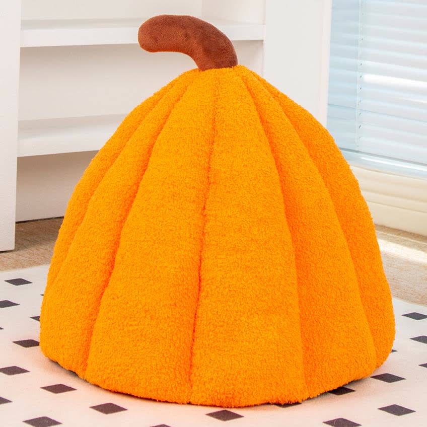 Halloween Pumpkin Soft Pet Bed - image 1