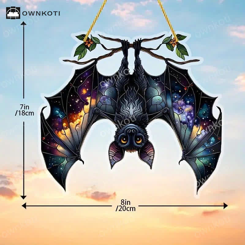 Halloween Acrylic Bat Window Hanging - B - 5PCS - image 4