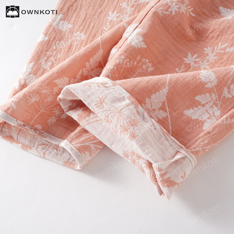 Pure Cotton Yarn-dyed Jacquard Pajama Set - image 11