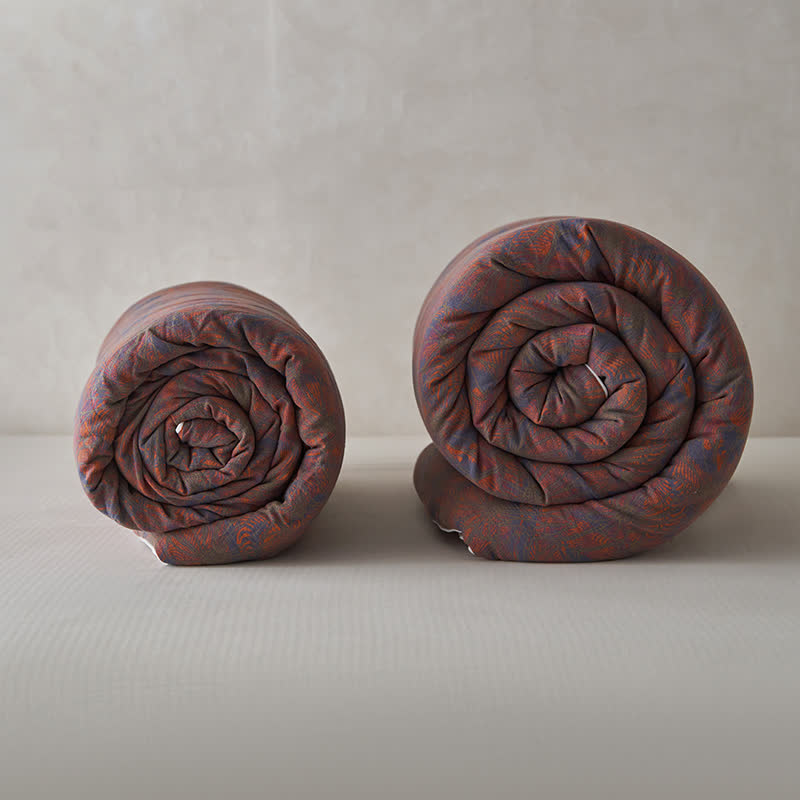 Cashmere Cotton Gauze Vintage Warm Quilt - image 11