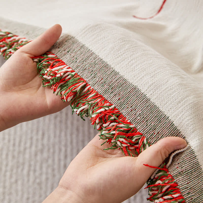 Chenille Santa Claus Functional Sofa Cover - image 4