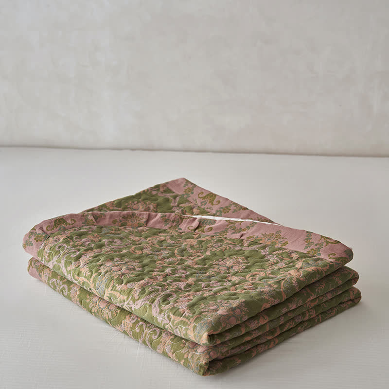 Quilted Double Layer Cotton Gauze Coverlet - image 10