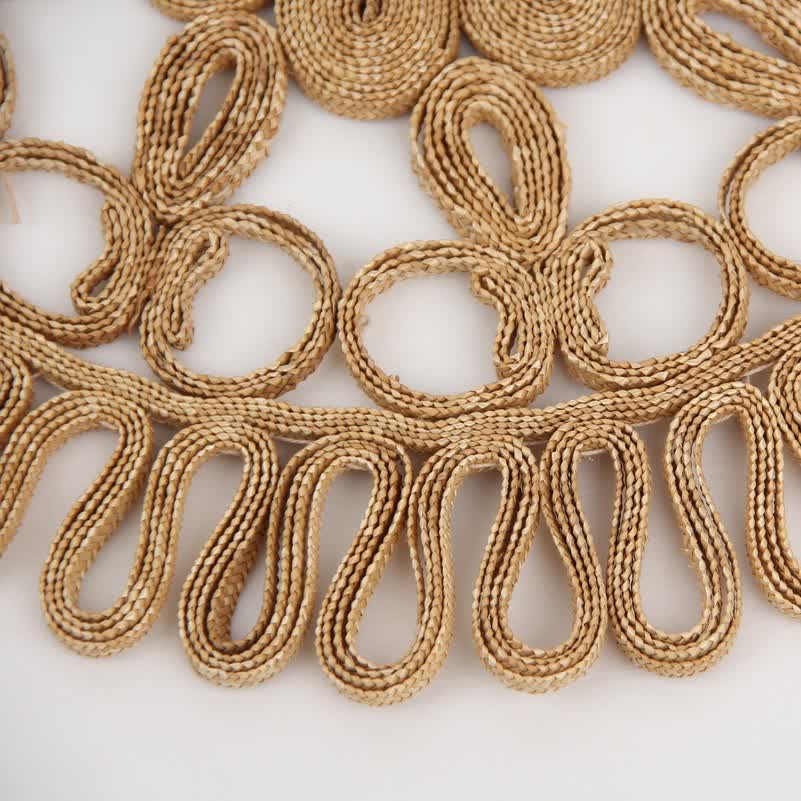 Simple Style Round Shape Straw Placemat - image 4