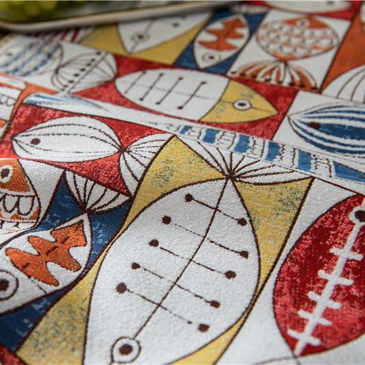 Fish Chenille Tassel Decorative Table Runner - image 6