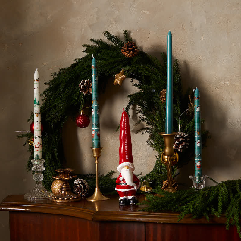 Festive Christmas Taper Scented Candle(2PCS) - image 3