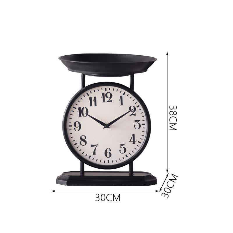 Iron Creative Clock Fruit Tray Decoration - image 6