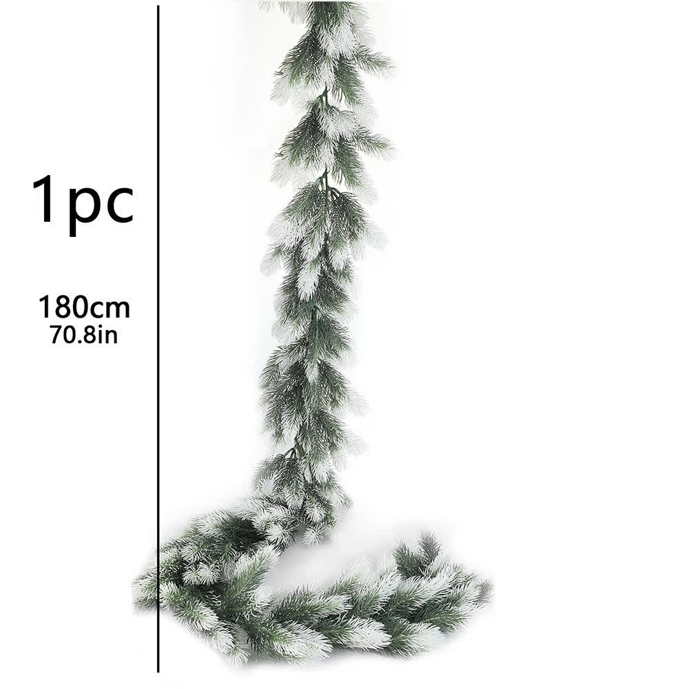 Artificial Garland Pine Needles Holiday Decor - Gradient Green - 70.86"L - image 6