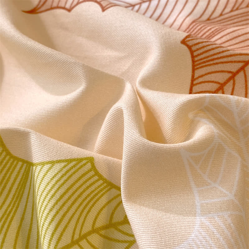 Maple Leaf Soft Brushed Cotton Bedding Set(4PCS) - image 7