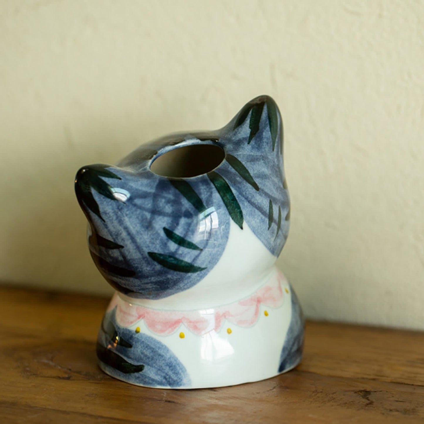 Cute Cat Creative Hand-painted Ceramic Vase - image 13