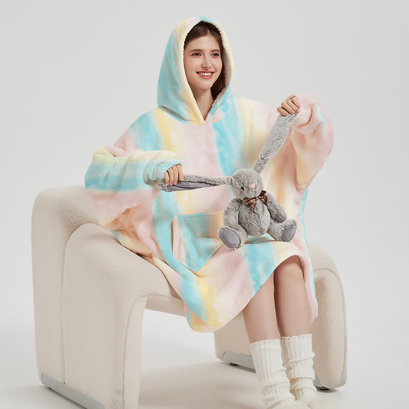Sherpa Wearable Blanket Hooded Nightgown - image 2