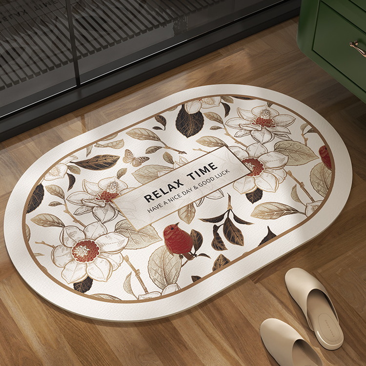 Floral Diatom Mud Anti-slip Bath Mat - image 10