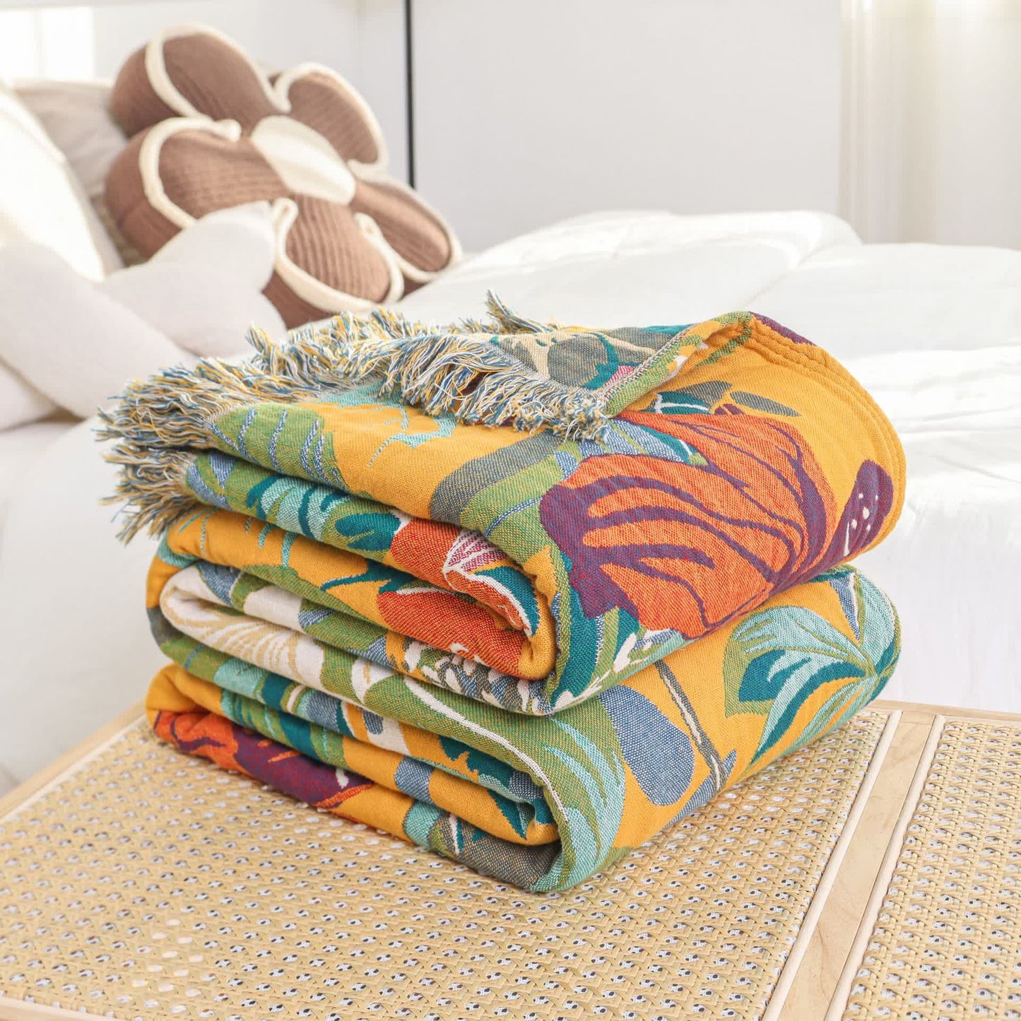 Rural Lily Reversible Cotton Gauze Quilt - image 4