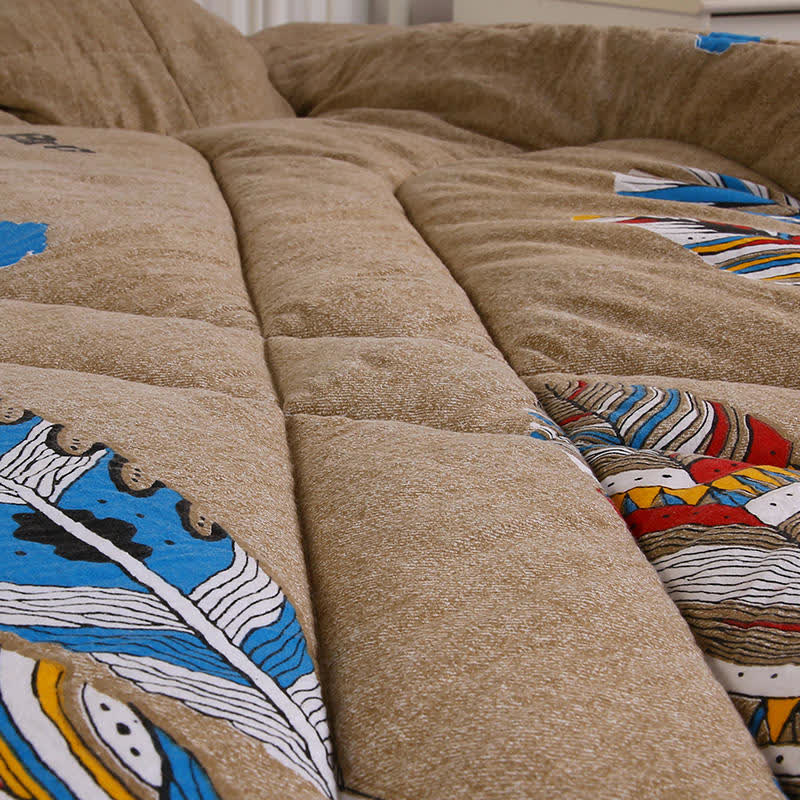 Thickened Warm Wearable Quilt with Sleeves - image 4