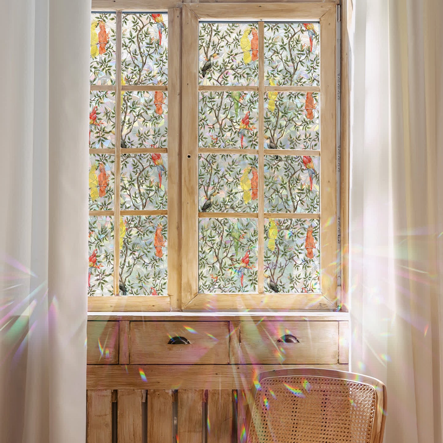 Garden Decals Stained Static Glass Window Cling - image 6