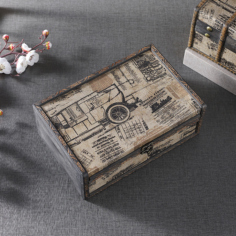 Wooden Vintage Tabletop Storage Box - image 6