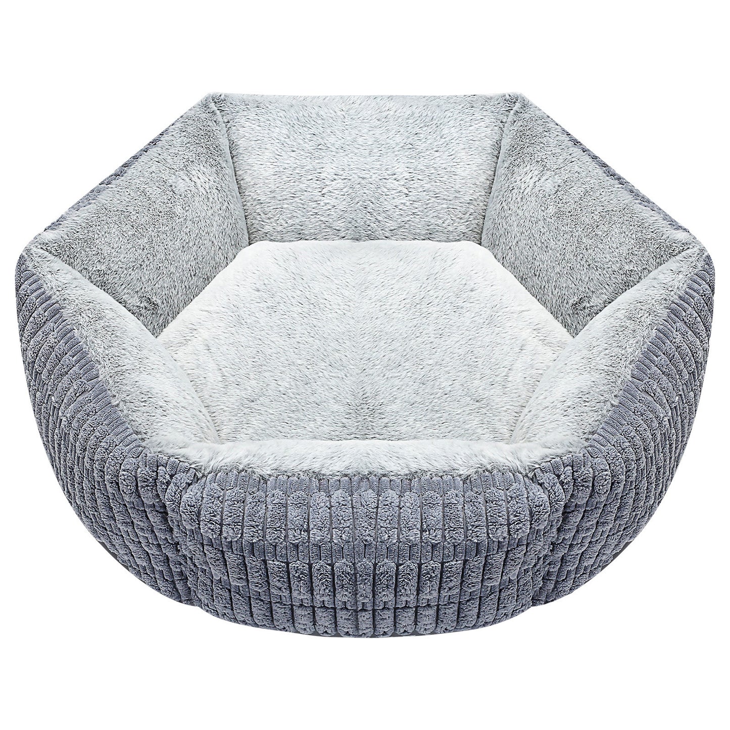 Thickened Hexagonal Plush Pet Bed - image 3