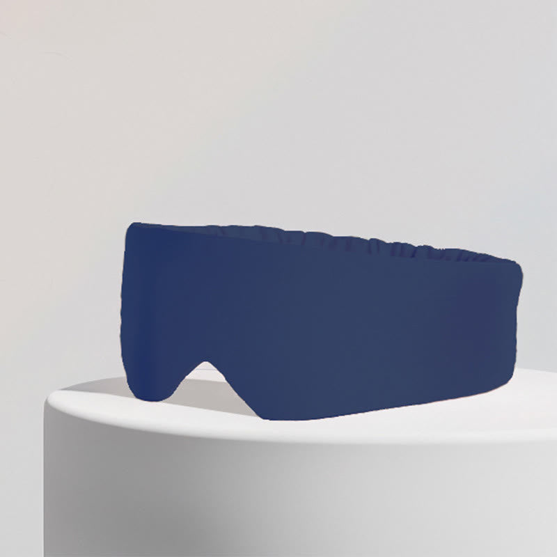 Extra Wide Blackout All-Inclusive Sleeping Eye Mask - Navy Blue - 1PC - 22" x 4" - image 5