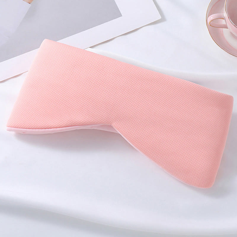 Full Wrap Ice Silk Sleep Velcro Eye Mask - Pink - 1PC - 27" x 5" - image 9