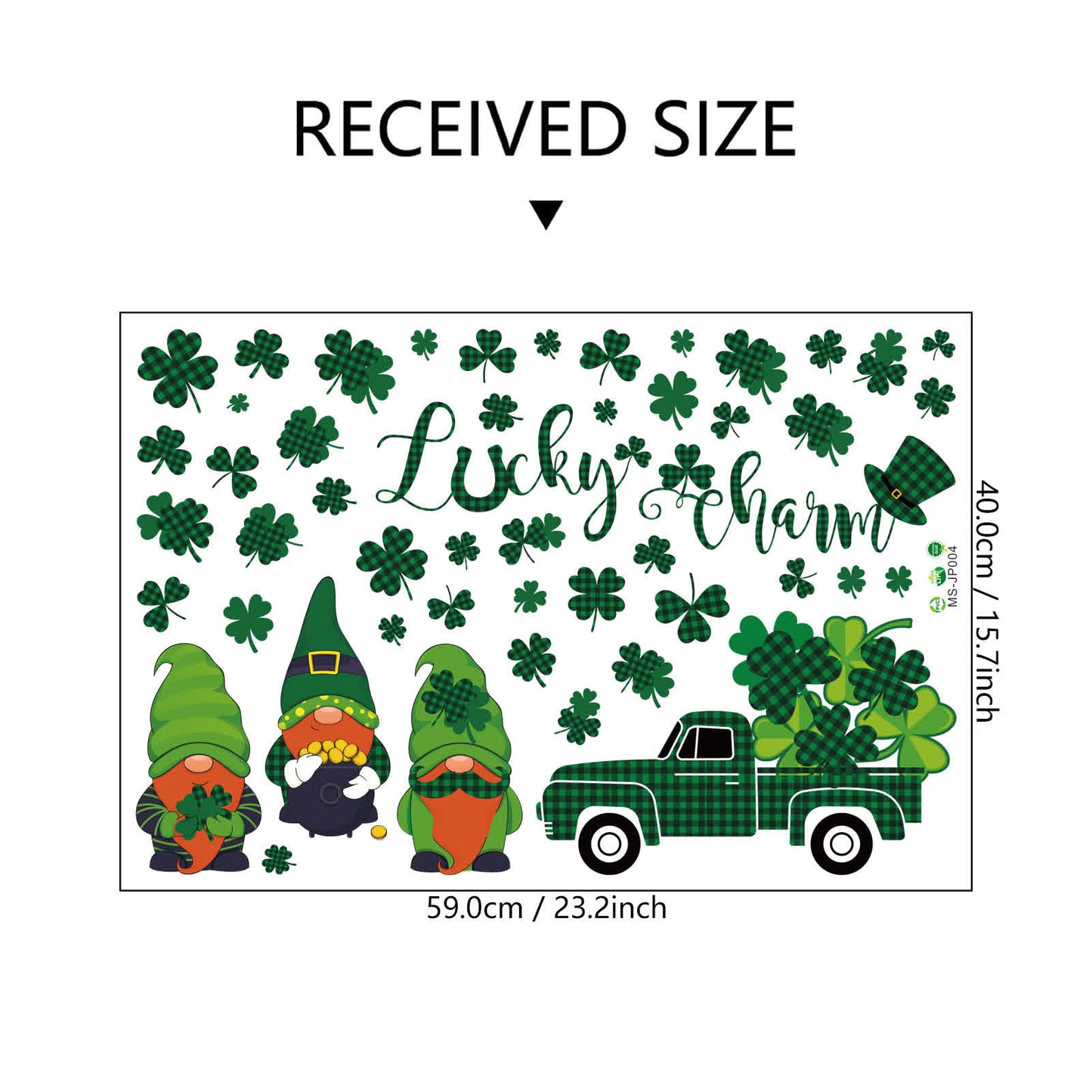St. Patrick's Day Wall Sticker Window Cling - image 4