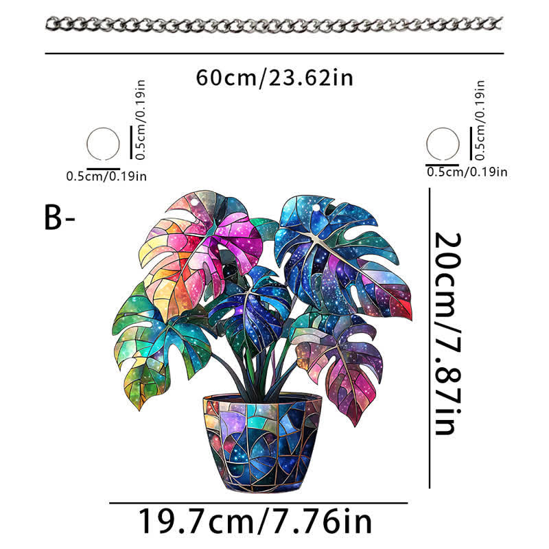 Plant Acrylic Decorative Window Hanging - image 5