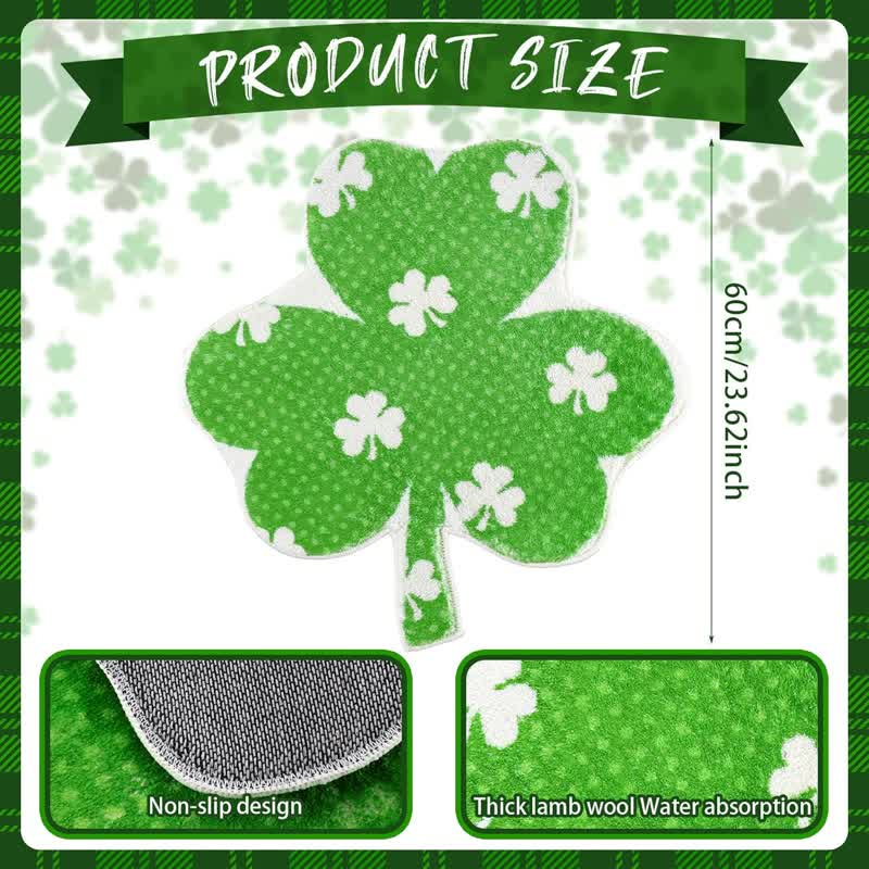 Rural Shamrock Water-absorbent Bath Mat - image 4