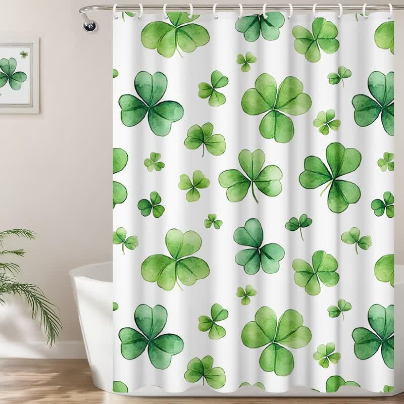 Pastoral Shamrock Decorative Shower Curtain - C - 71"W x 79"L - image 2