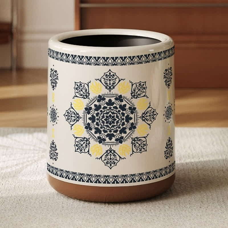 Elegant Double Layer Functional Trash Bin - image 9