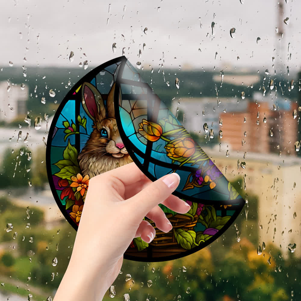 Easter Bunny Decorative Static Window Sticker - image 6