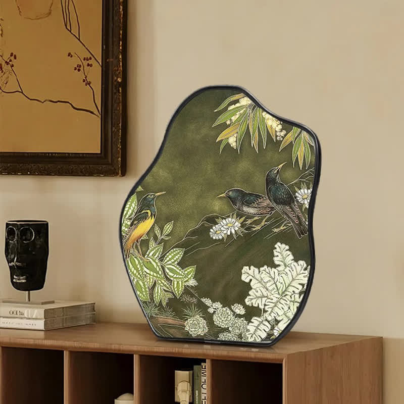 Floral Bird Desktop Painting Ornament - image 5