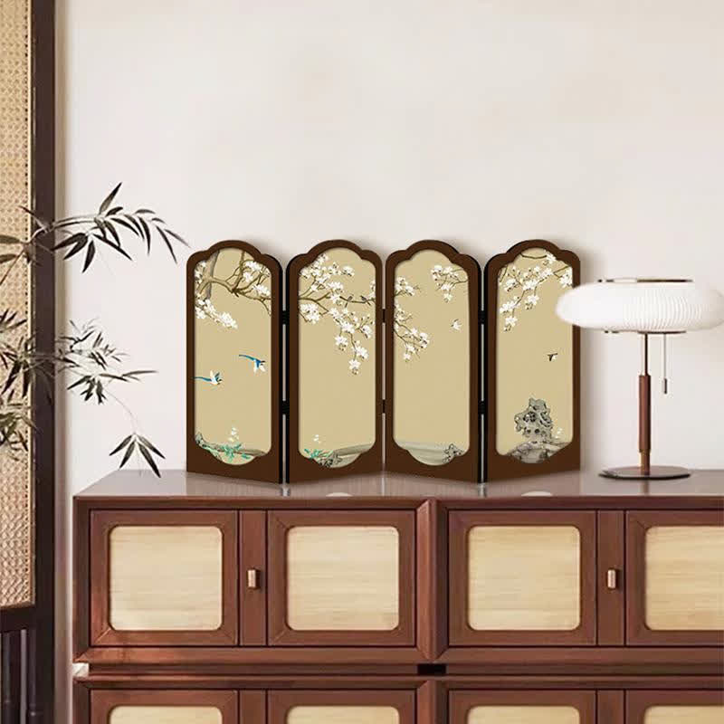 Retro Floral Foldable Desktop Ornament - D - 2PCS - 19"W x 12"H - image 7