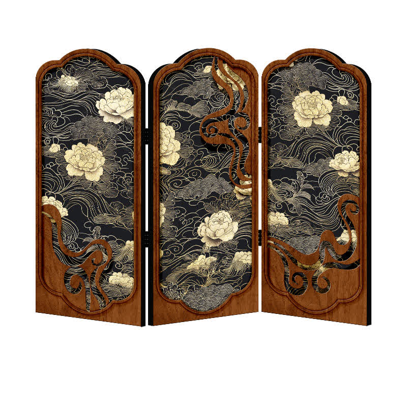 Foldable Retro Peony Desktop Ornament - image 5