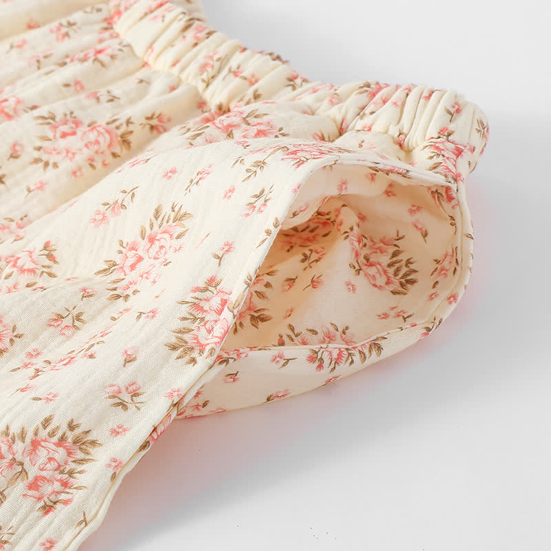 Cotton Double Gauze Floral Long Sleeve Loungewear Set - image 8