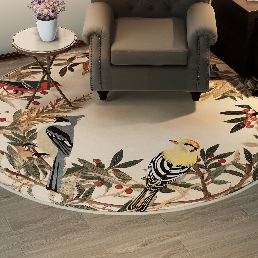 Round-shaped Rural Anti-slip Indoor Outdoor Rug - image 3