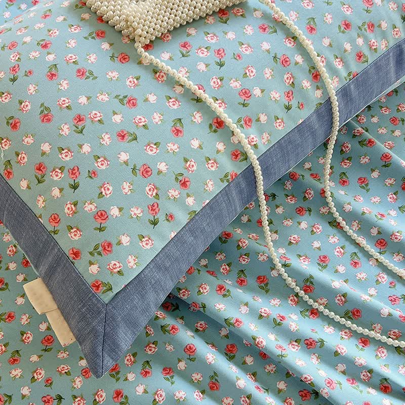 Pastoral Style Floral Print Cotton Coverlet - image 4