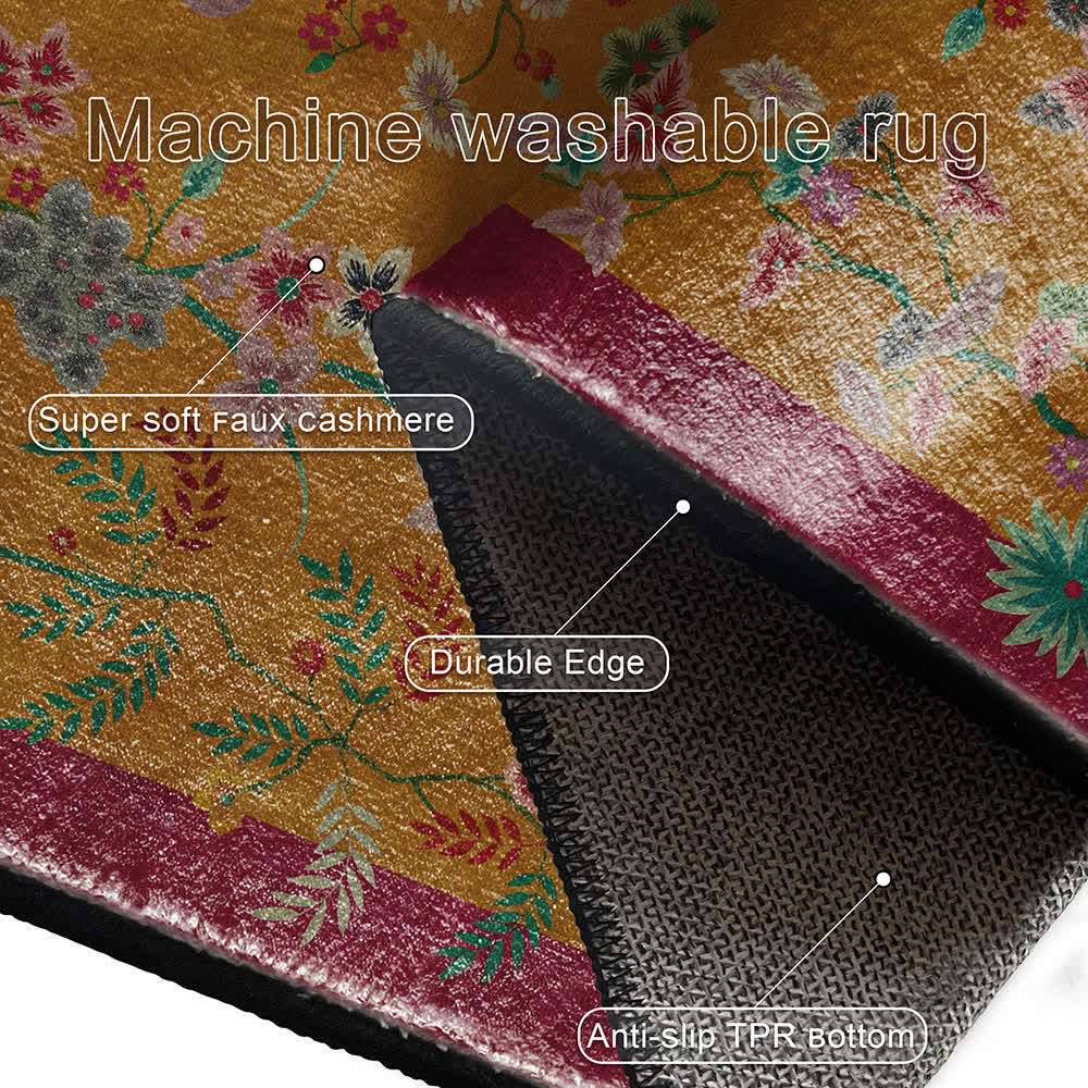 Retro Garden Foldable Anti-slip Area Rug - image 7