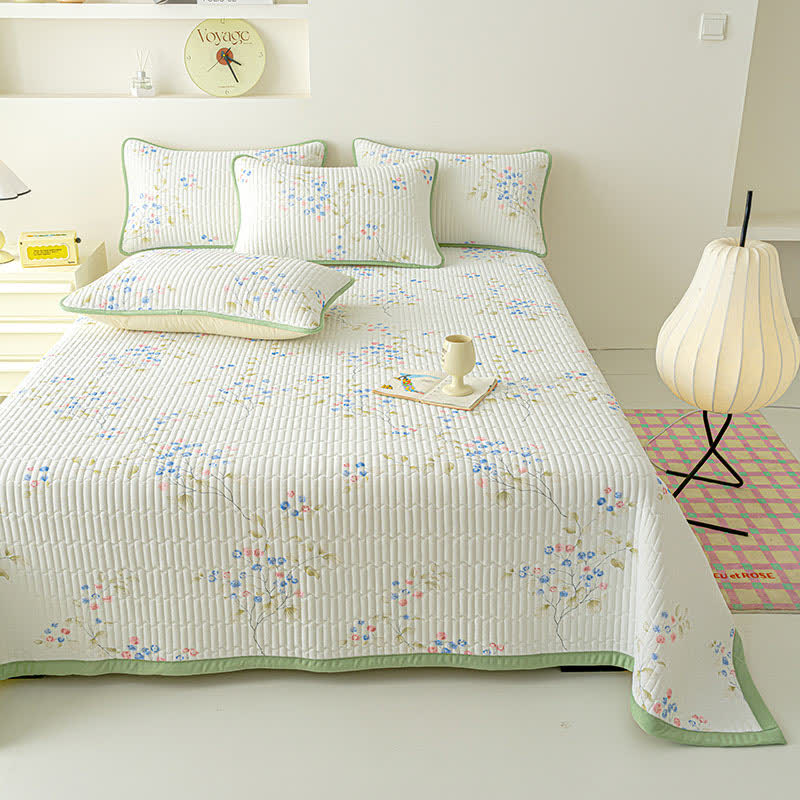 Rustic Elegant Leaf Print Coverlet - image 0