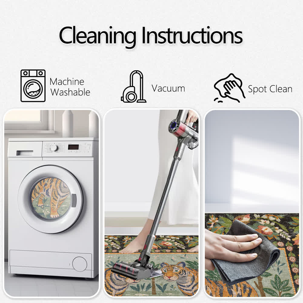 Jungle Tiger Anti-slip Washable Soft Area Rug - image 7