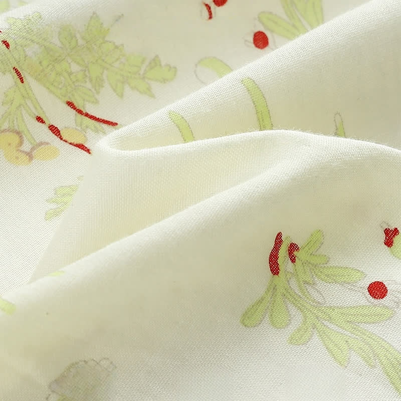 Cotton Gauze Pastoral Kimono Nightdress - image 4