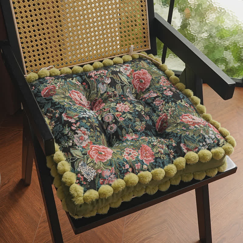 Vintage Peony Soft Floor Chair Cushion - 18" x 18" x 4" - image 4