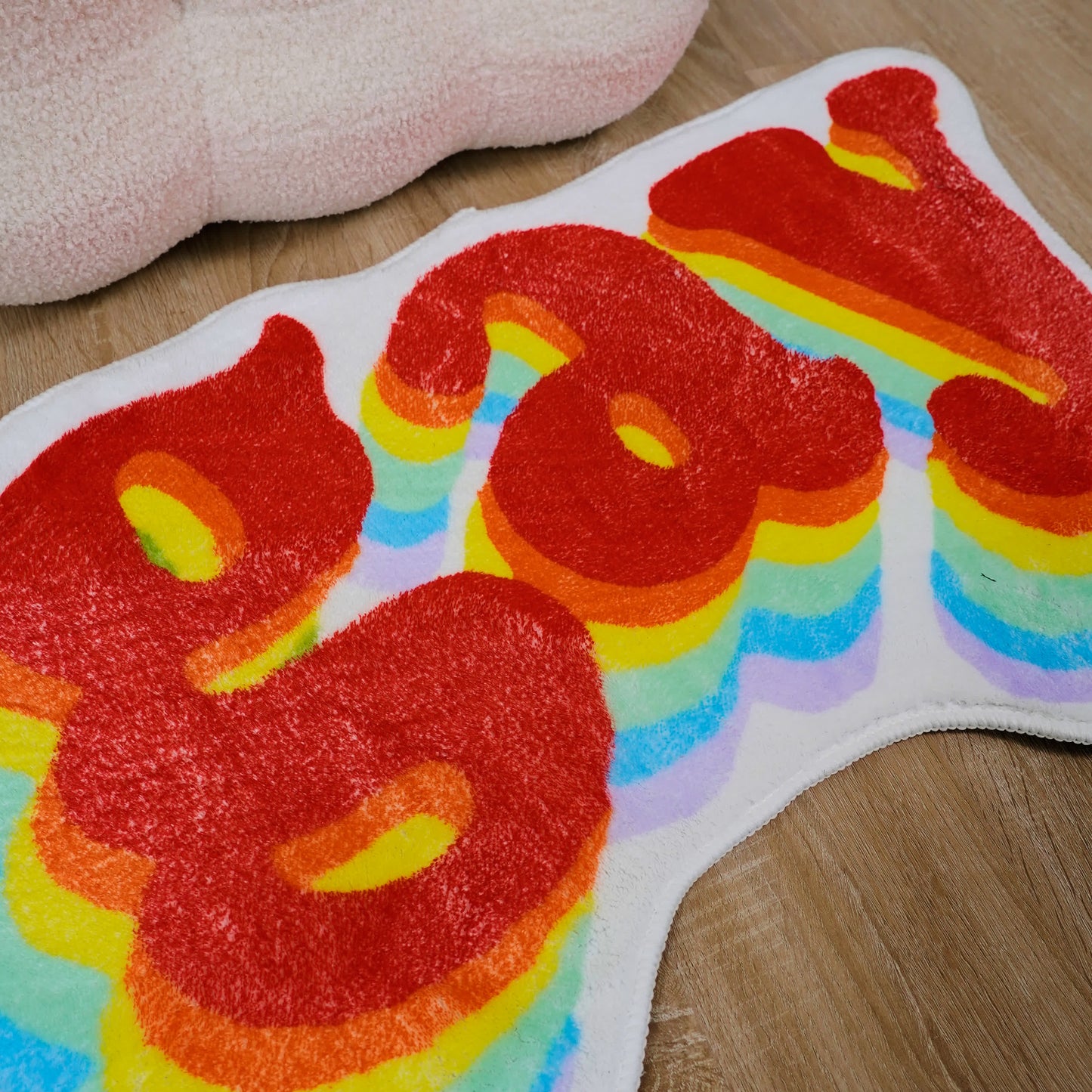 Rainbow Letters Soft Fleece Non-slip Bath Mat - image 6