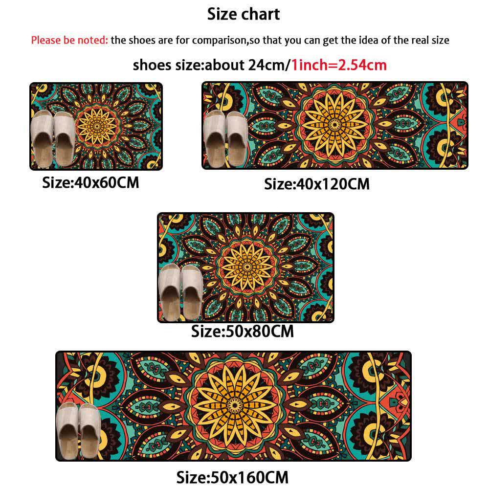 Anti-slip Vintage Mandala Kitchen Rug - image 2